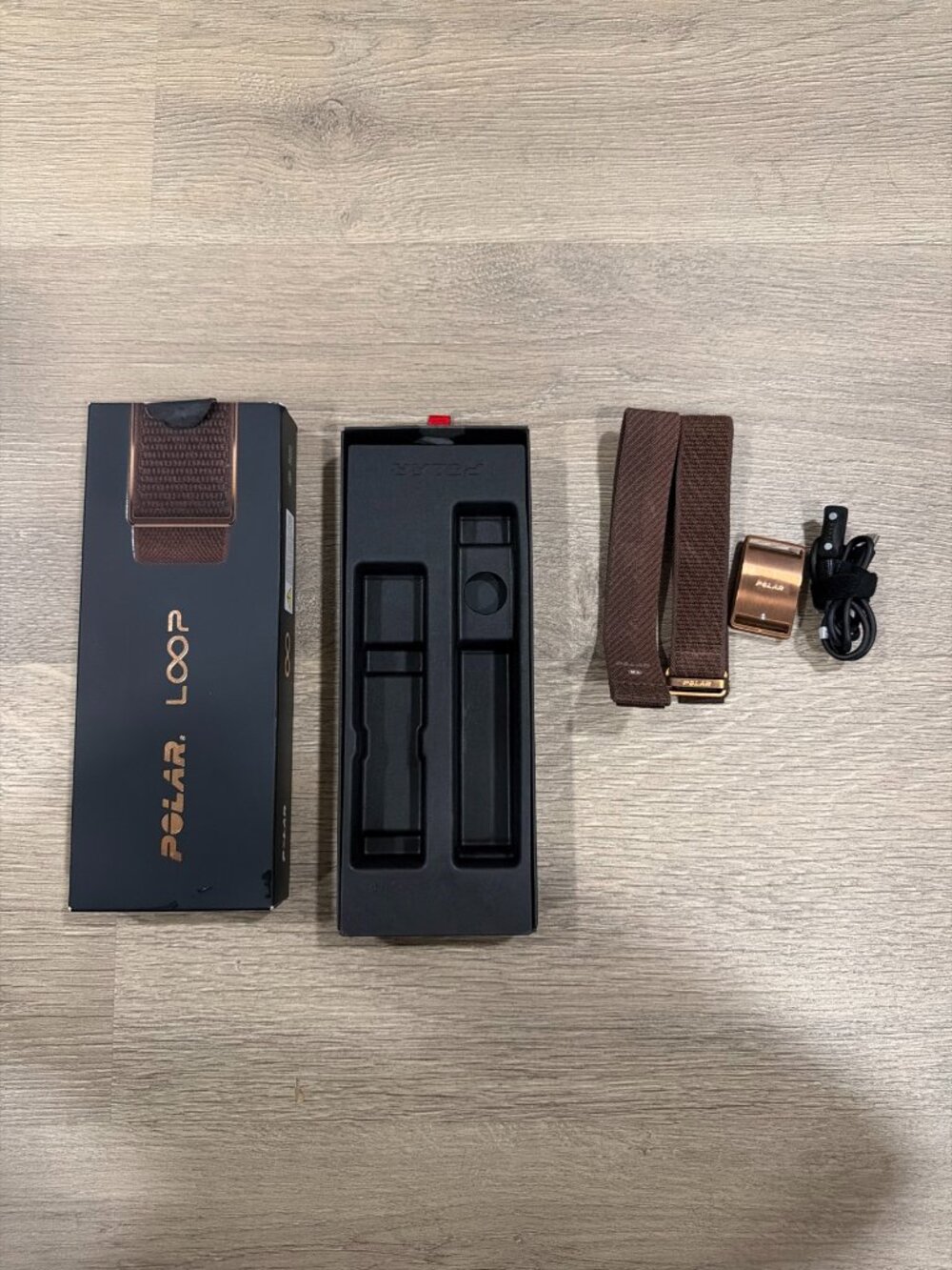 Polar Loop Fitness Tracker Brown Copper Size M-L